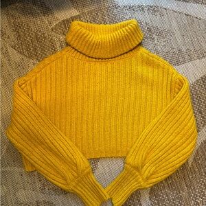 Urban Outfitters Mustard Cowl Neck Sweater xs